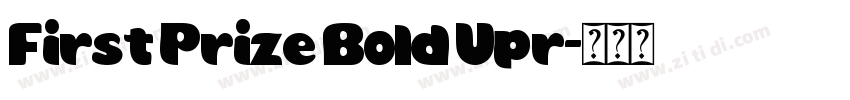First Prize Bold Upr字体转换